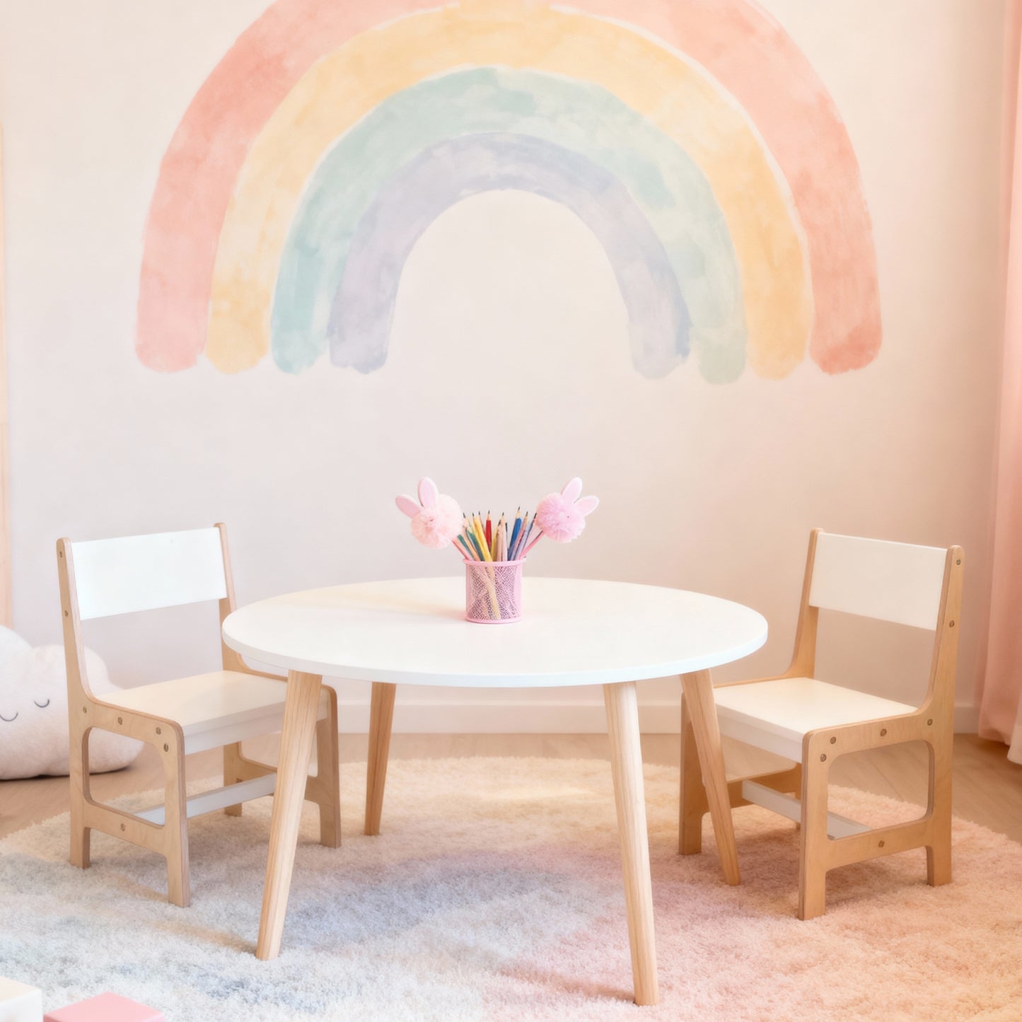 The Luna Kids Table & Chair Set | Wooden Children’s Furniture