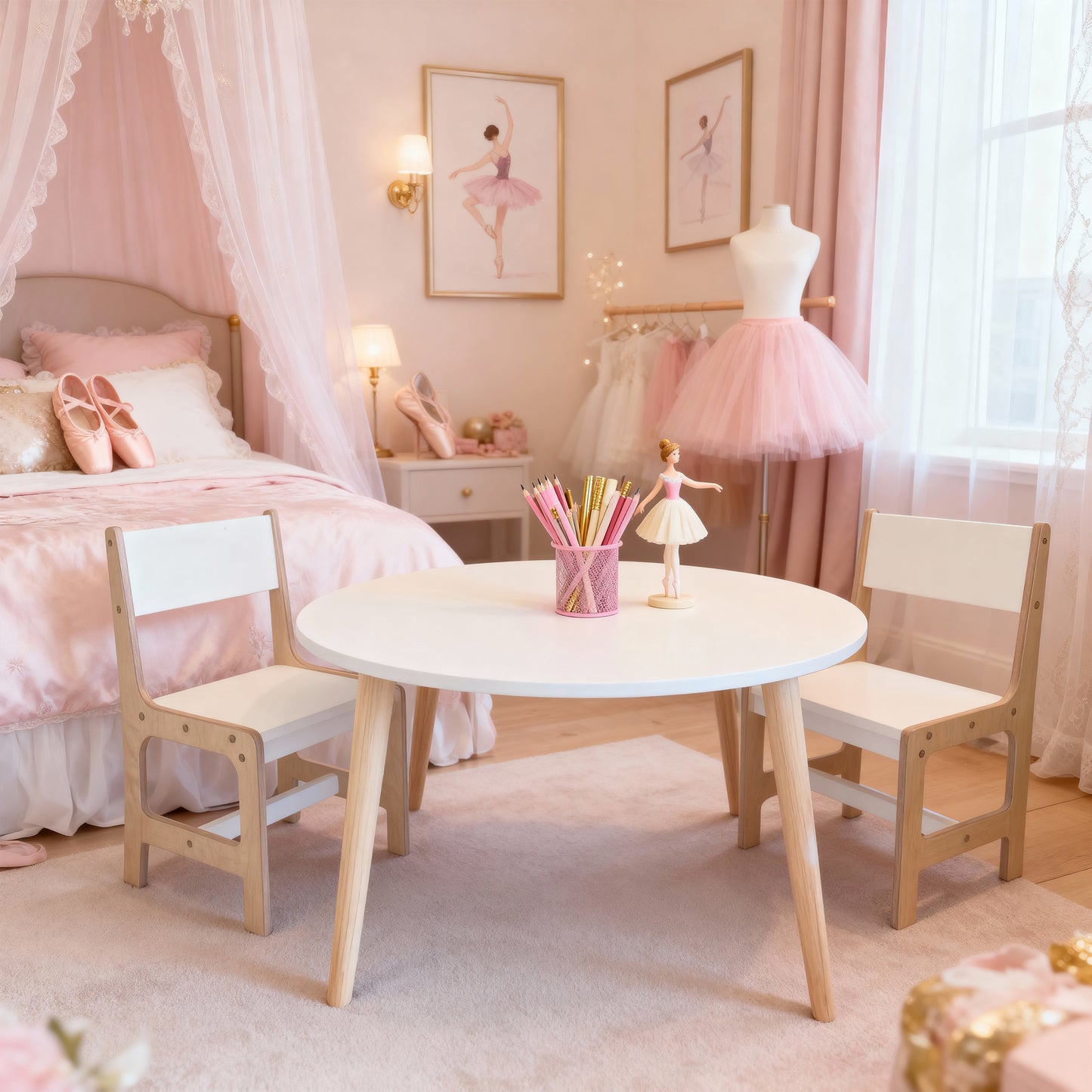 The Luna Kids Table & Chair Set | Wooden Children’s Furniture