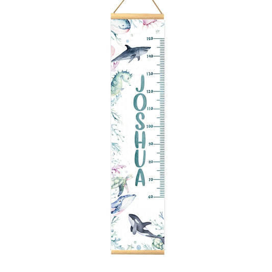 Height Chart – Under the Sea – Blue | Growth Chart