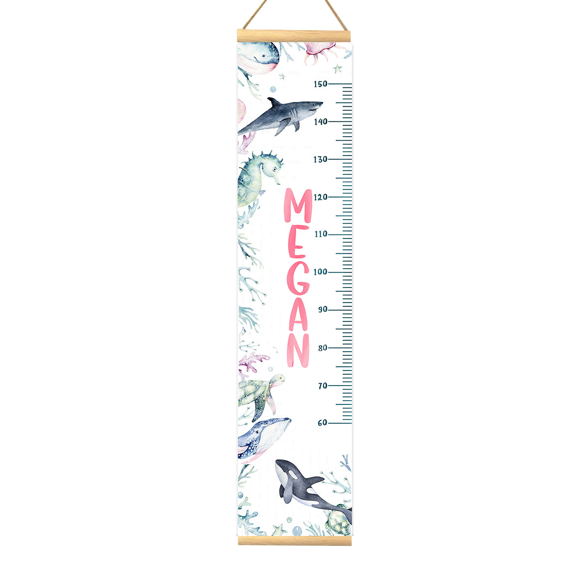 Height Chart – Under the Sea – Pink | Growth Chart