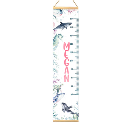 Height Chart – Under the Sea – Pink | Growth Chart