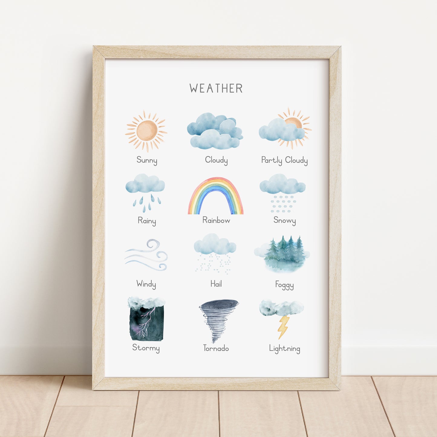 Weather - Printable Wall Art - Instant Download