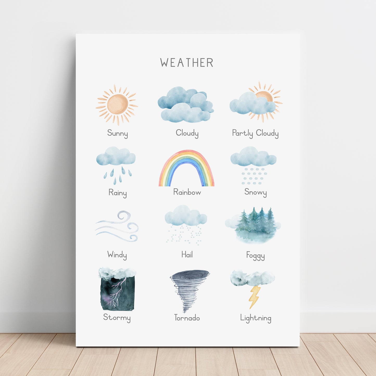 Weather - Printable Wall Art - Instant Download