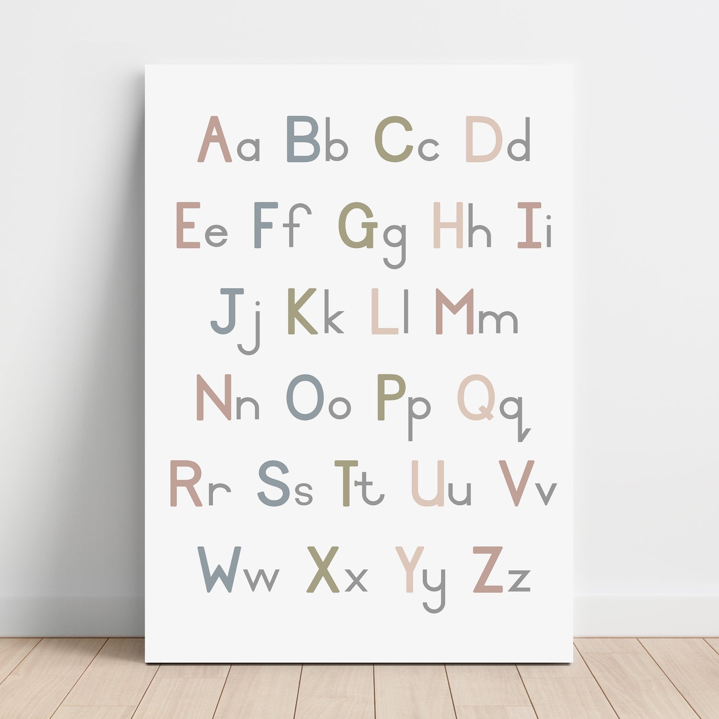 Alphabet Capitals & Lower Case - Printable Wall Art - Instant Download