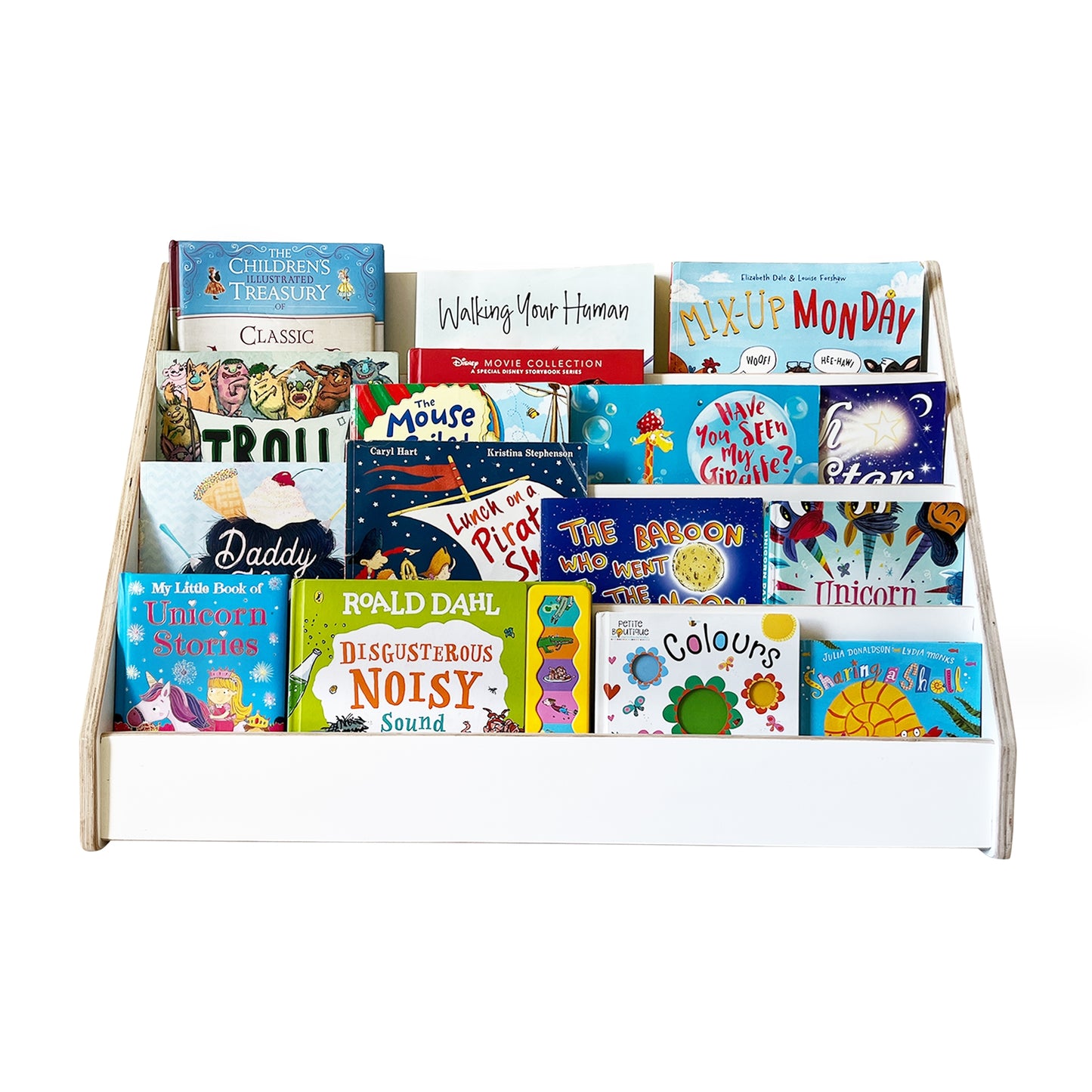 White Montessori Floor Bookshelf | Kids Bookshelf