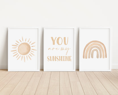 You are my Sunshine - Printable Wall Art - Instant Download