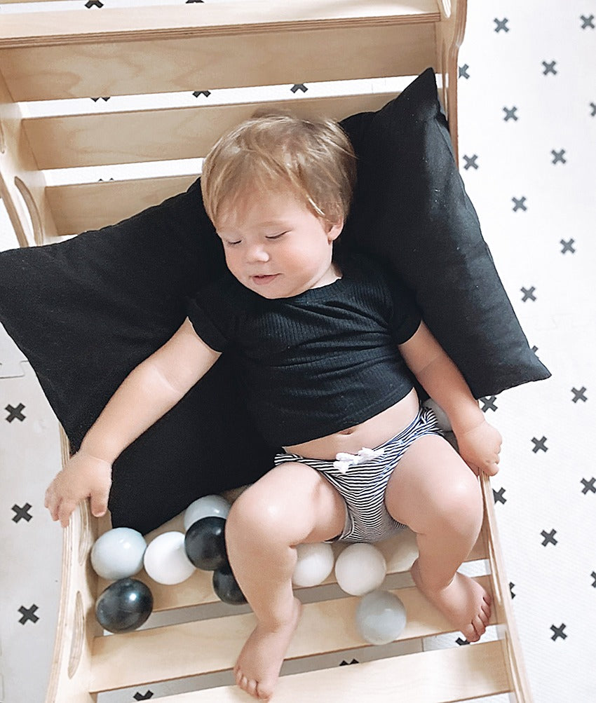 XXL Wooden Climbing Arch & Rocker | Montessori Indoor Climber