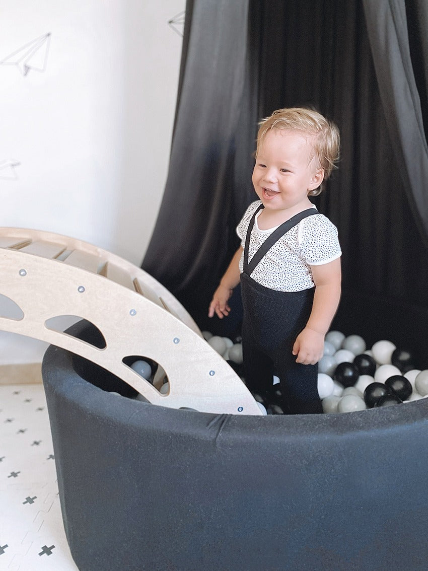 XXL Wooden Climbing Arch & Rocker | Montessori Indoor Climber