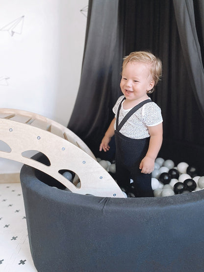 XXL Wooden Climbing Arch & Rocker | Montessori Indoor Climber